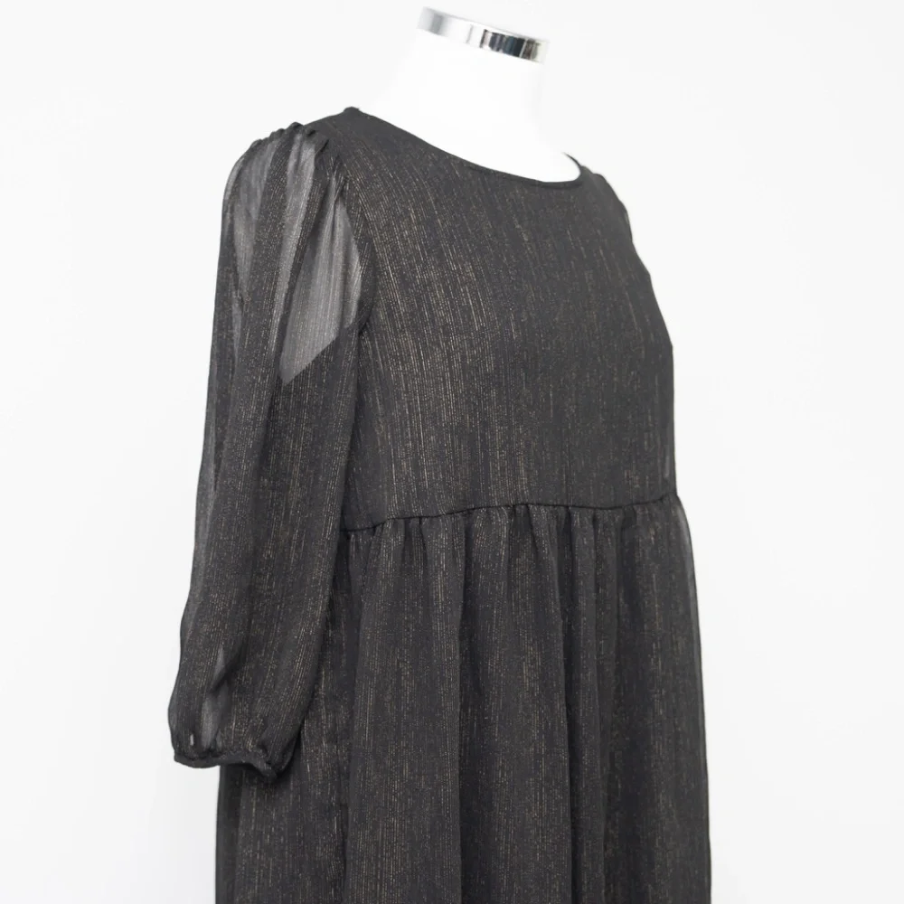 Calvin‎ Klein. Sheer Empire Waist Mini Dress.